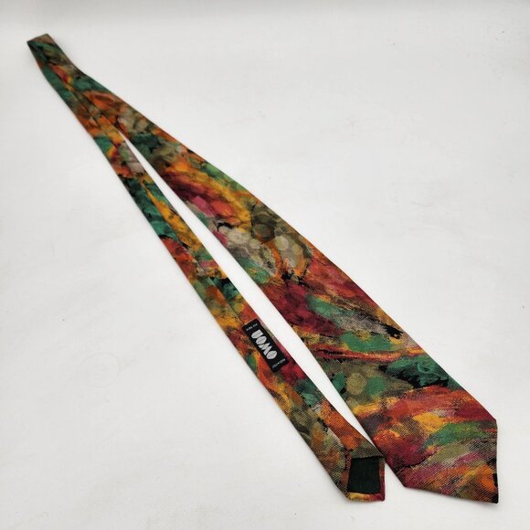 Uomo Pure Silk Tie Made in Italy - Picture 2 of 4